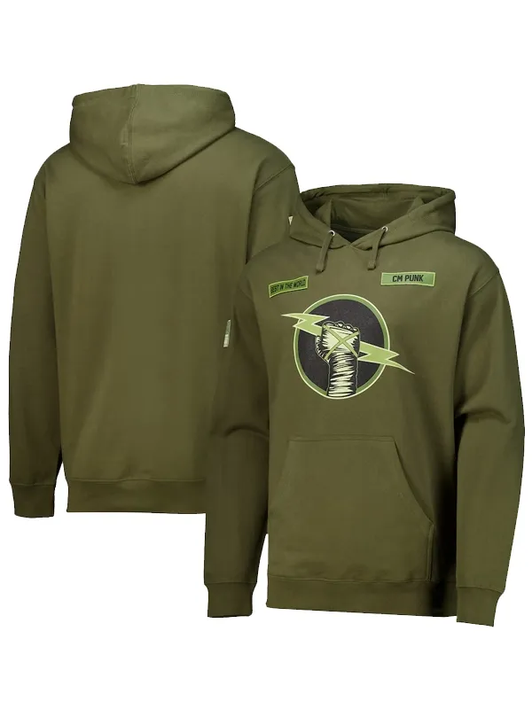 WWE CM Punk Best In The World Hoodie Green