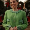 Zoey Deutch Chanel Green Tweed Jacket