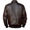 Air Force Distressed Leather A2 Bomber Jacket