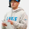 Ben Johnson Detroit Lions Hoodie Grey