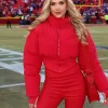 Gracie Hunt AFC Championship Crop Puffer Jacket