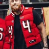 OffSeason Kristin Juszczyk Puffer Vest Red