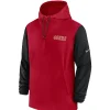 San Francisco 49ers Head Coach Kyle Shanahan Sideline Hoodie Red and Black