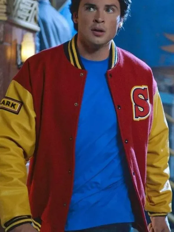 Smallville Clark Kent Crows Varsity Cotton Jacket