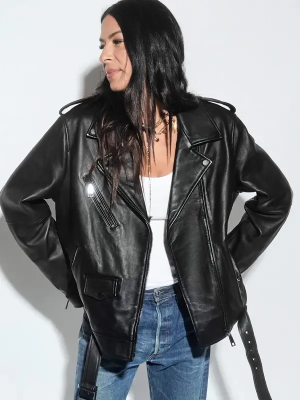 Super Bowl LIX Tabitha Oversized Moto Jacket