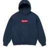 Supreme Box Logo Hooded Sweatshirt - BLUE