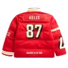 Travis Kelce Kansas City Chiefs Off Season Player Puffer Jacket Red