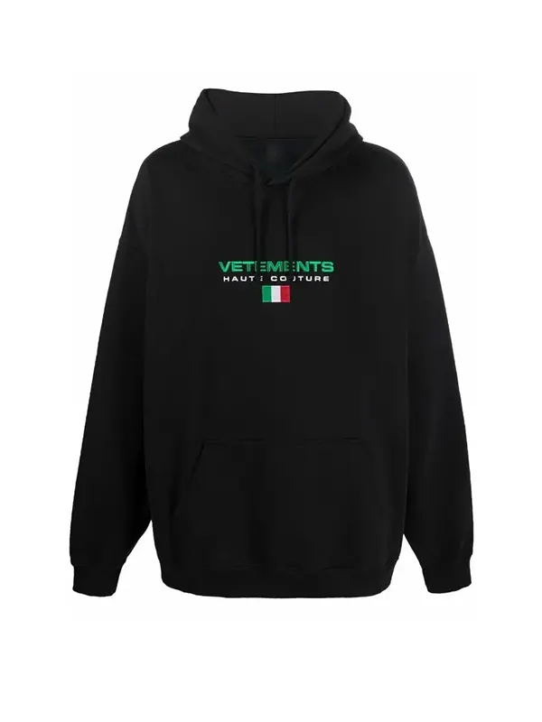 Vetements Logo-Print Pullover Hoodie