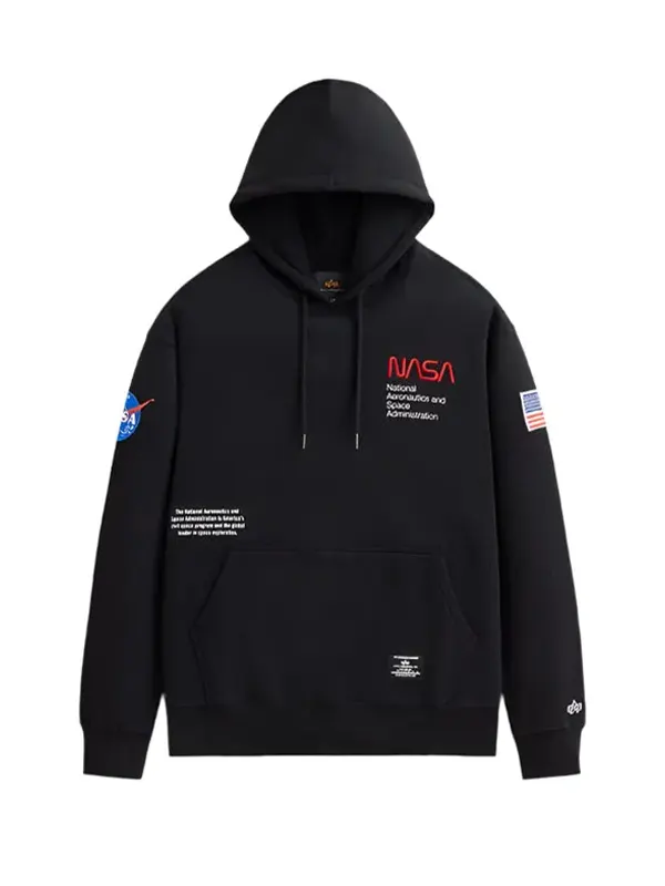 Alpha Industries NASA Worm Logo Hoodie